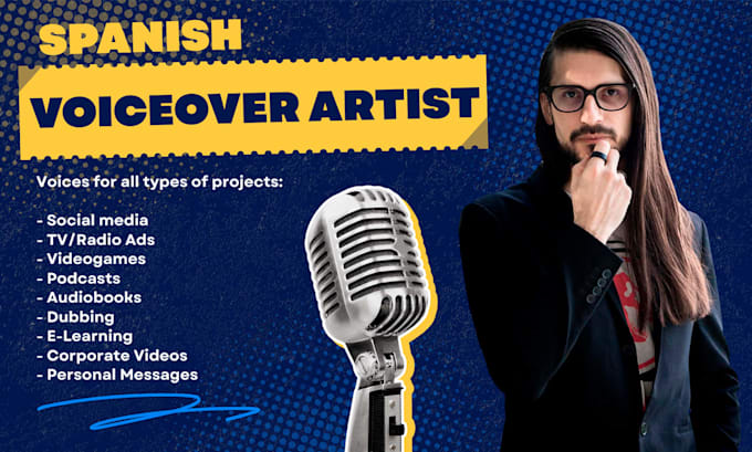record a professional male spanish voice over