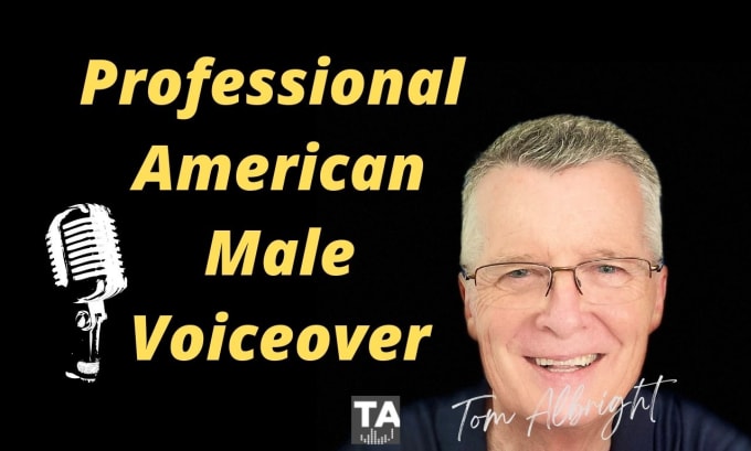 I will record a friendly, warm, upbeat, american male voice over