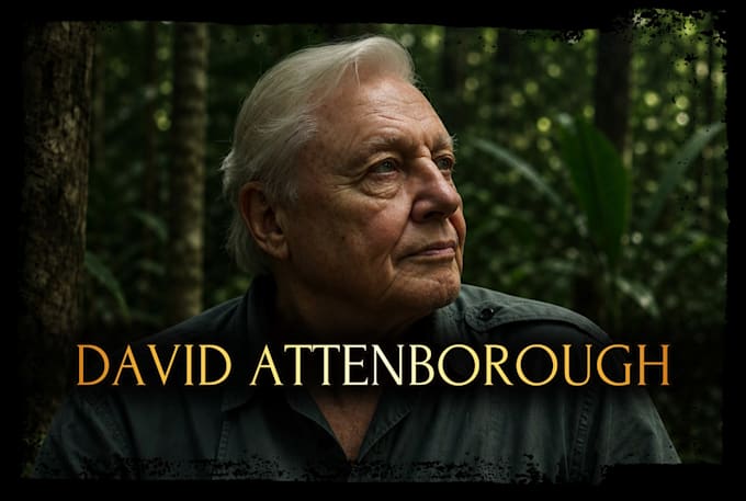 voice a fun energetic david attenborough
