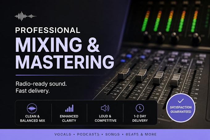 autotune, pitch correct and professionally mix your vocals