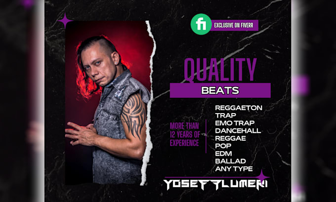 produce a custom beat of reggaeton, trap or any genre music