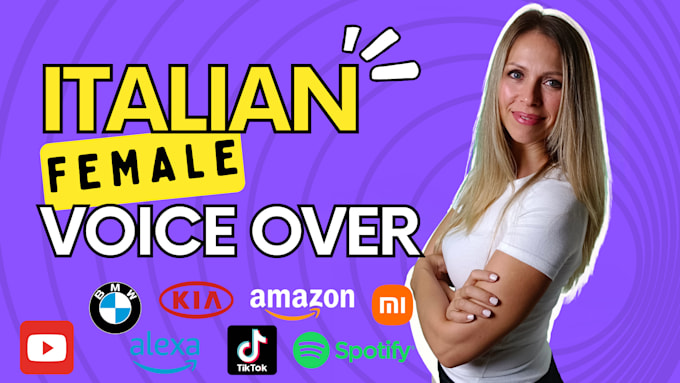 record a professional italian female voice over in 24h