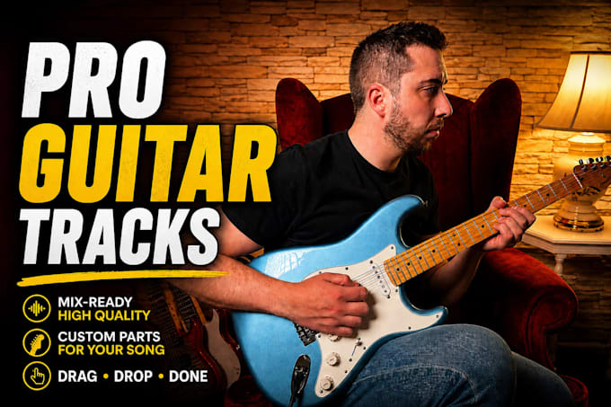 record professional electric and acoustic guitar