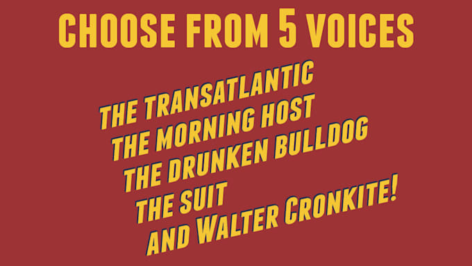 voice what you need in a retro style