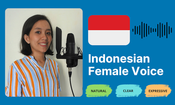 record professional indonesian female voice over