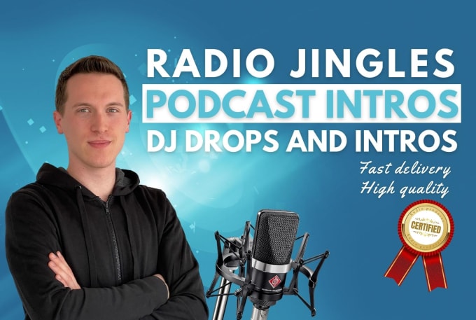 produce radio jingle, podcast intro, dj drop or dj intro