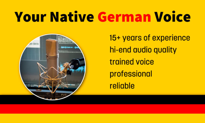 record an awesome german or english voice over