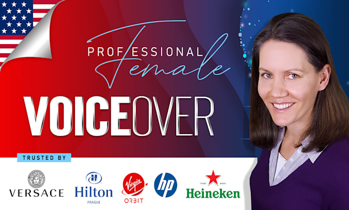 record a professional american female voiceover