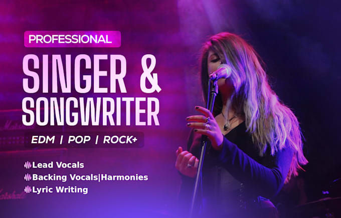 be your professional female singer songwriter