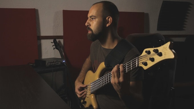 record studio quality bass guitar for your song