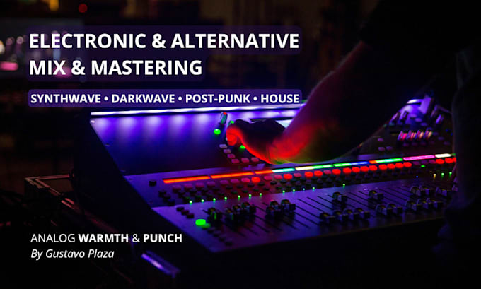 mix and master synthwave, darkwave, coldwave or post punk
