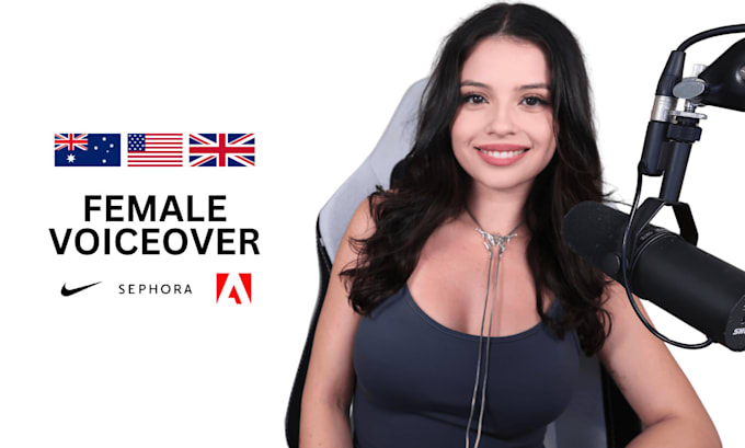 professionally record your female voice over
