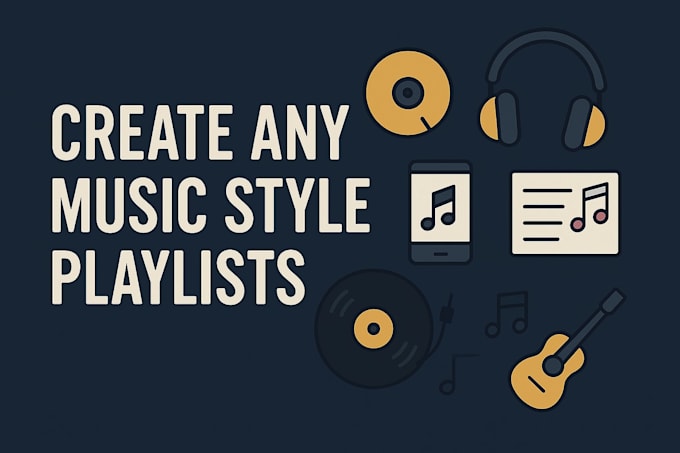 create any music style playlists