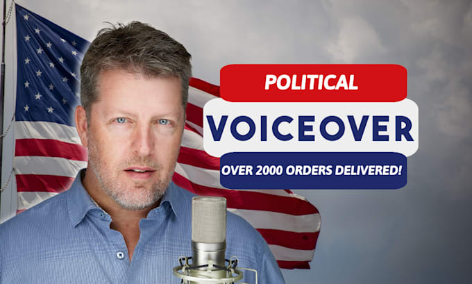 record your american political campaign male voice over ad