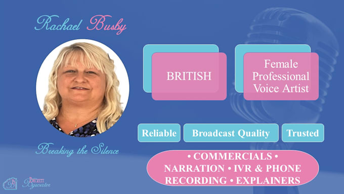 record pro british english female voice over