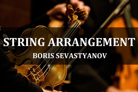 create realistic arrangement for strings orchestra, add strings to your song