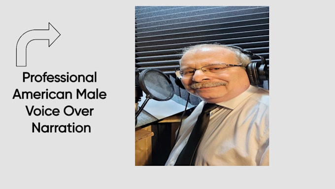 record a professional american male voice over narration