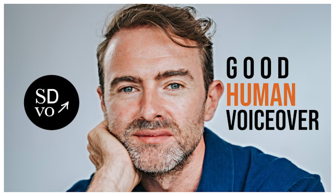be male voiceover actor narrator in neutral irish english usa