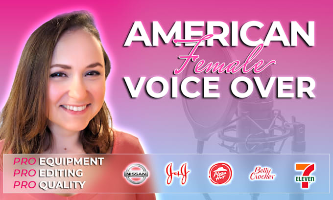 record a professional, friendly, millenial female voice over
