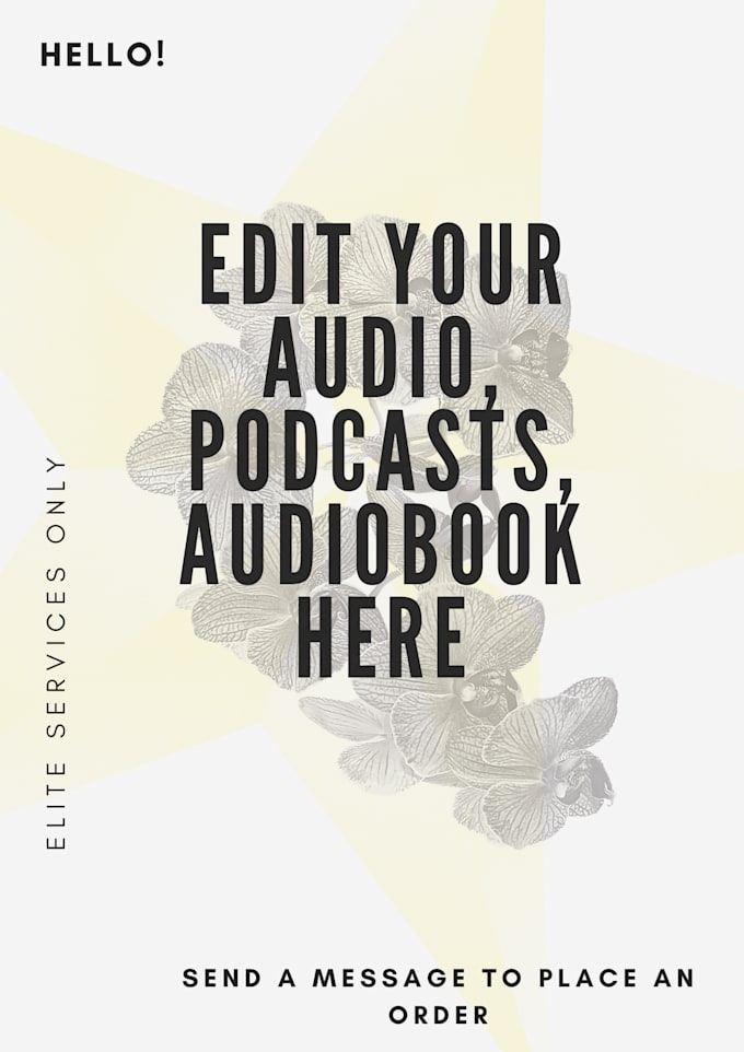 edit your audio, format your files, reduce noise and mixdown
