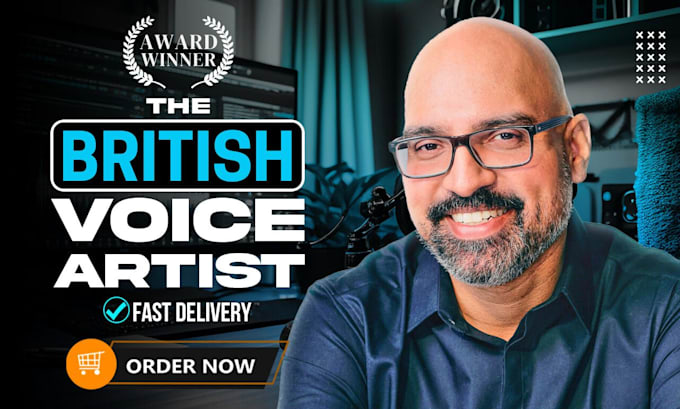record an authentic british male voice over by a professional voice actor
