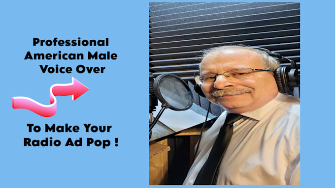 make your radio ad pop with a professional voice over