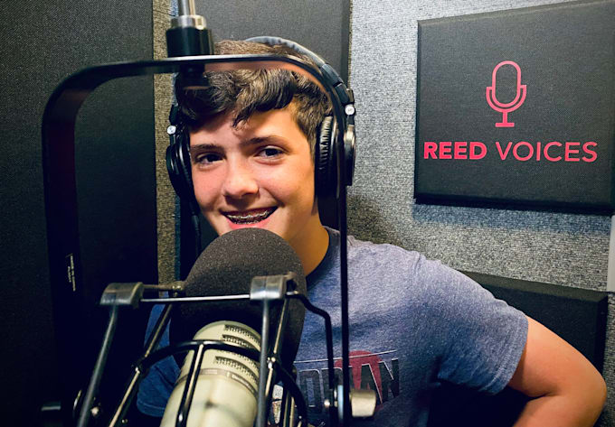 record an american male teen voice over