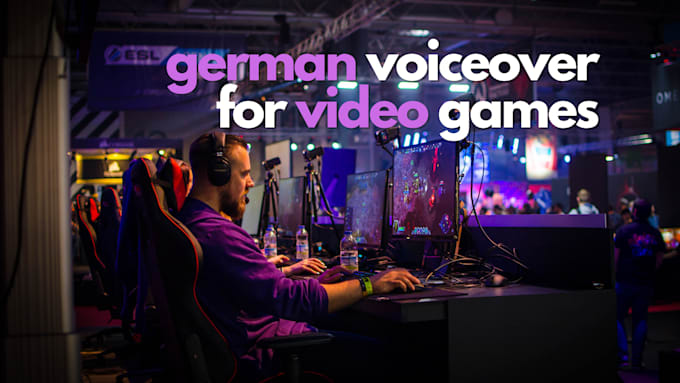 record german voice over for video computer smartphone games