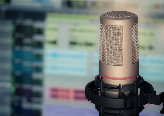 record a gritty british husky style voice for your video ect