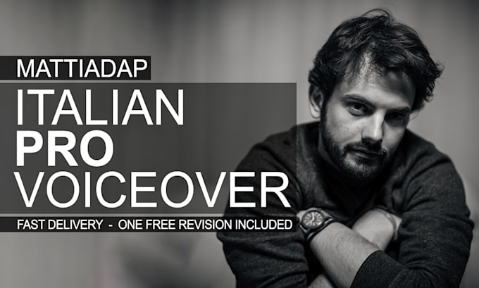 record a professional italian male voiceover