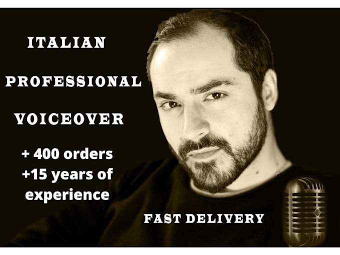 record pro italian and english male voice over in 24h