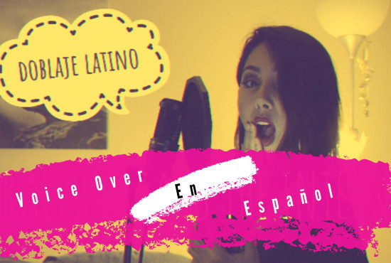 record a voice over in spanish for your projects