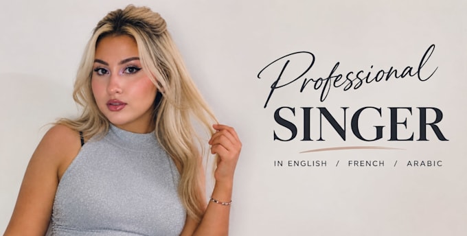 be your female singer for english, arabic or french songs