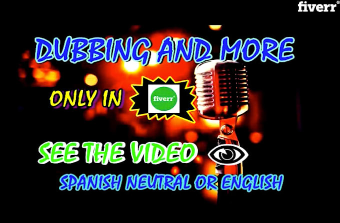 be the spanish latin voice actor and narrator you need