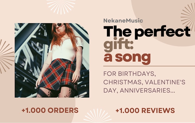 make a custom song as a gift for special occasions, weddings, christmas