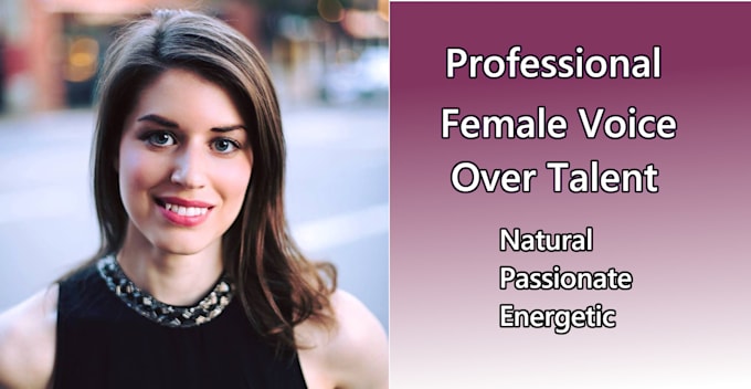 record a professional american female voice over for you