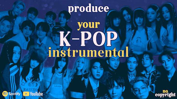 make a custom kpop instrumental beat for you