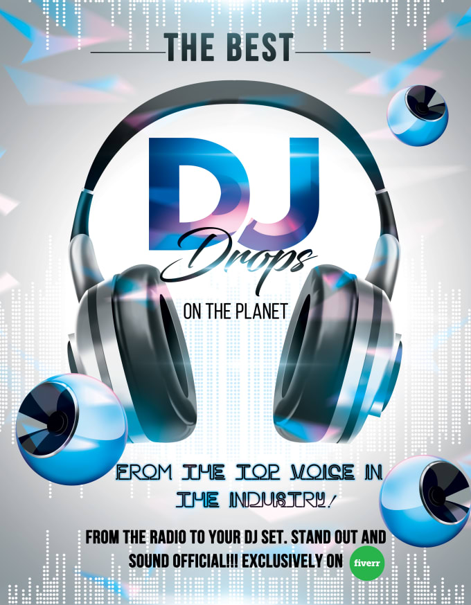 Produce dj drops with the worlds top voice in the industry by Rickwyld Fiverr