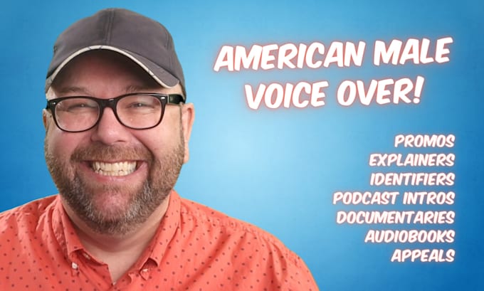 record an american male voice over for you