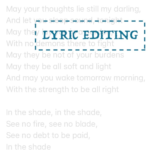 critique and help improve your lyrics