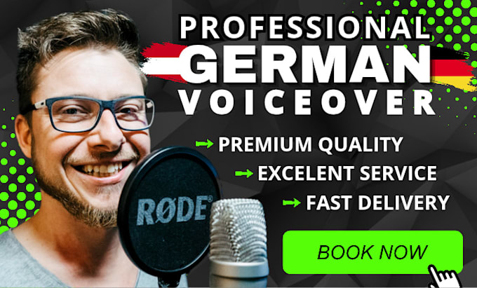 record a german male voice over