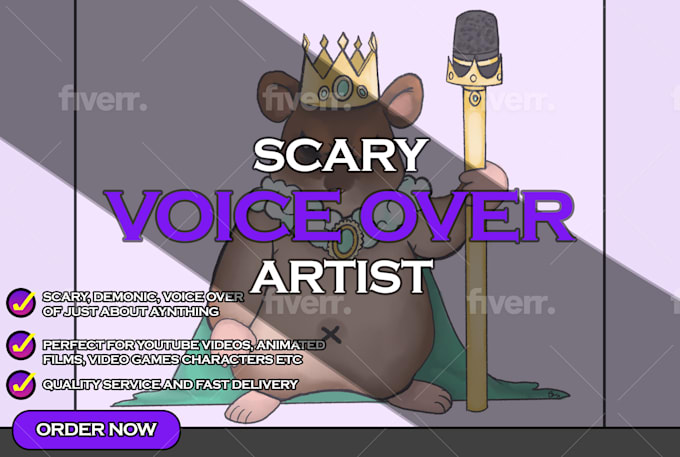 record spooky, villain, demon, or monster character voices