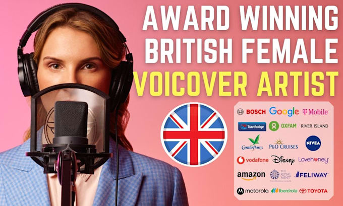 record and edit a professional, british female voice over