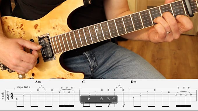 record a pro tutorial video for your favorite guitar riff