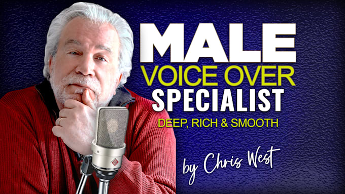 be your professional deep american male voice over