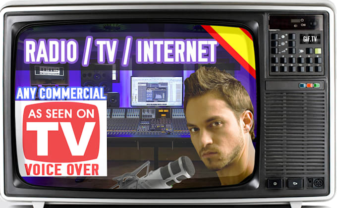 record a professional radio, tv commercial voice over