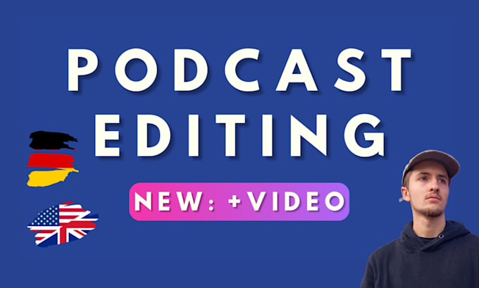 edit your audio or video podcast in english or german