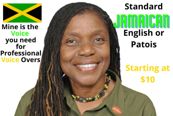 record a professional, clear and engaging jamaican voiceover for your project