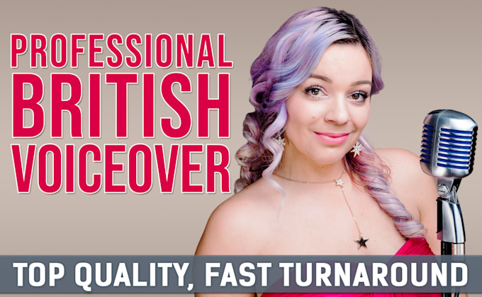 record a warm, authentic pro british female voiceover