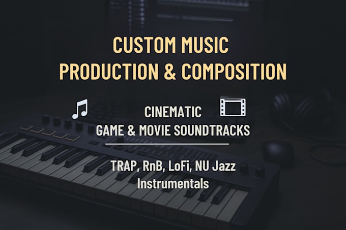 produce your custom cinematic trap rnb instrumentals